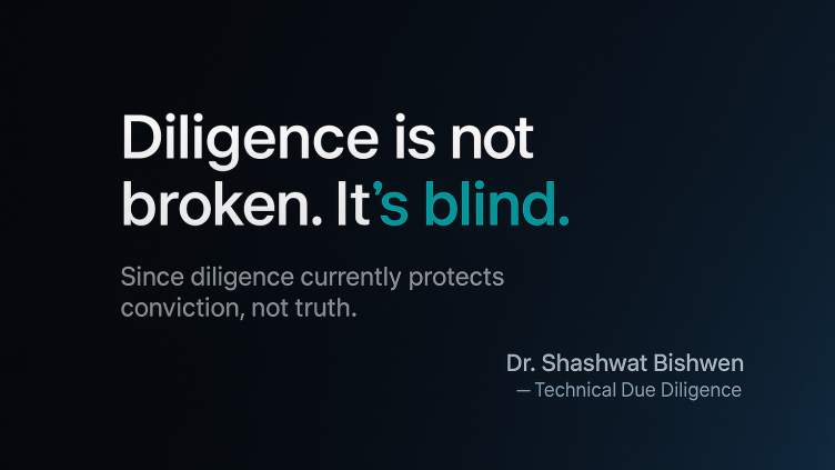 Diligence Is Not Broken. It's Blind